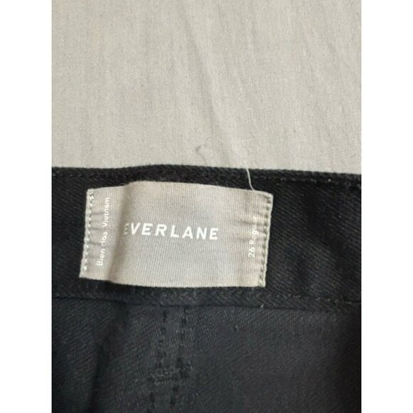 Everlane Women’s Jean Regular Organic Cotton Black Size 26 30x25.5 - Picture 5 of 8